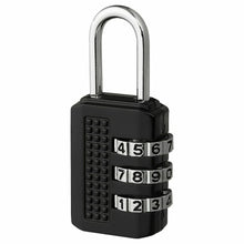 Load image into Gallery viewer, Ikea ELLOVEN Padlock U-Lock 3-Digit Combination Steel [Black]