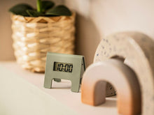 Load image into Gallery viewer, Ikea Digital Alarm Clock KUPONG Retro Bedside Gray Green Home Decor 6x4cm