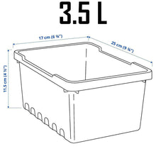 Load image into Gallery viewer, 2x Ikea UPPSNOFSAD Storage Box, Space Saver Garage Store room Black 2 pieces