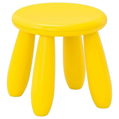 2x Ikea MAMMUT Children's Stool, In/outdoor Yellow