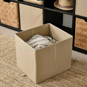 2x Ikea KOSINGEN Storage Box, Fit KALLAX [Beige]