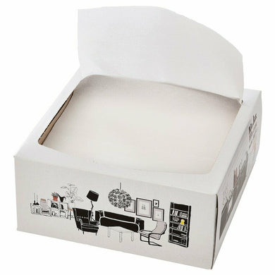 Ikea FAMILJ Two-Ply Paper Napkin, White 16x32cm [100 in Box]