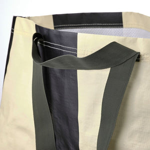 2x New SACKKARRA Carrier bag, laundry, off-white/black stripe, 71 L