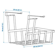 Load image into Gallery viewer, 2x Ikea PALYCKE Clip on Basket Under Shelf Hanging Storage Metal Organizer