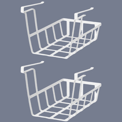 2x Ikea PALYCKE Clip on Basket Under Shelf Hanging Storage Metal Organizer
