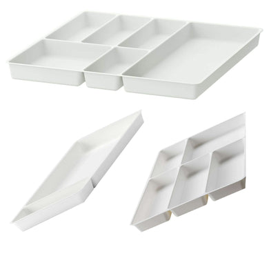 Ikea STODJA Kitchen Organiser Utensil Plastic Tray, White