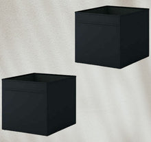 Load image into Gallery viewer, 2x Ikea DRONA Box, Shelf Storage, Home, Office, School, [ Black ]