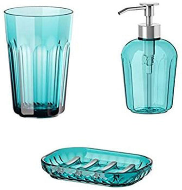 Ikea SVARTSJON Durable Plastic Blue/Turquoise Bathroom Accessories