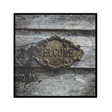 Load image into Gallery viewer, NEW IKEA FRAMNAS *WELCOME* Wall Antique Vintage Picture  30cm x 30cm