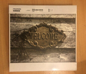 NEW IKEA FRAMNAS *WELCOME* Wall Antique Vintage Picture  30cm x 30cm