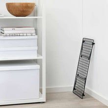 Load image into Gallery viewer, 2x Ikea GREJIG Steel Shoe Rack Foldable Stackable Shoe Shelf Dark Grey, 58x27cm,