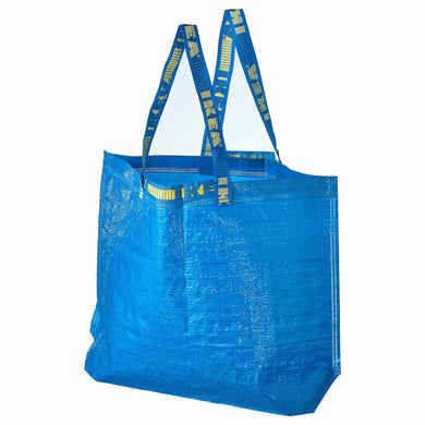 2x Ikea FRAKTA Medium Blue Carrier Bag Laundry Bags 36L, 603.017.07