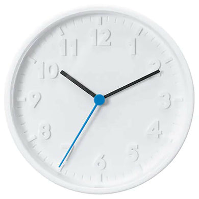 New IKEA STOMMA WALL CLOCK White Silent Quartz Movement 20cm Diameter