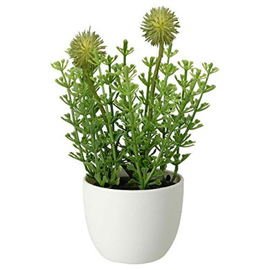 Ikea Artificial Potted Plant with Pot, in/Outdoor [Wild Grass 6cm]