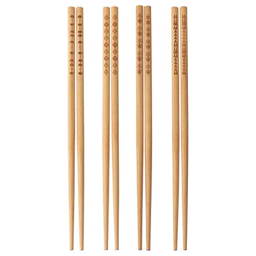 Ikea TREBENT Chopsticks, Bamboo Stick, Kitchen, Restaurant [4pairs in1pack 24cm]