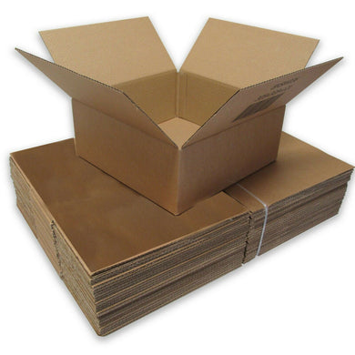 10x New Postal Packing Cardboard Boxes Shipping Cartons 12 x 12 x 4 inches