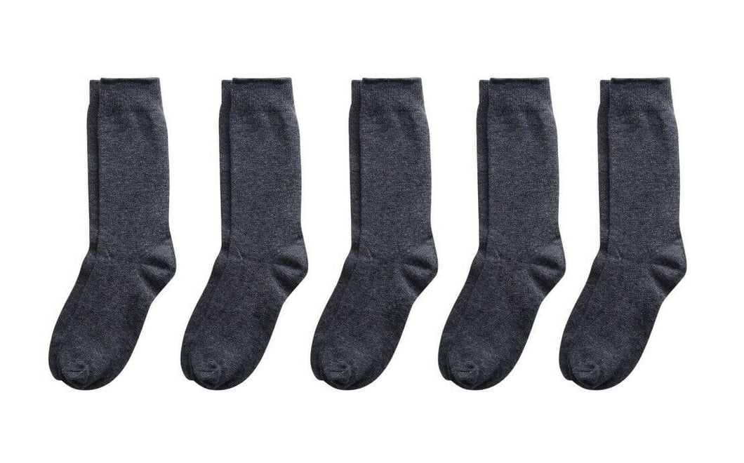 New Pep&Co Pack of 5 Pairs Mens Trainer Sports Long Socks Size 9-12 / 43-47