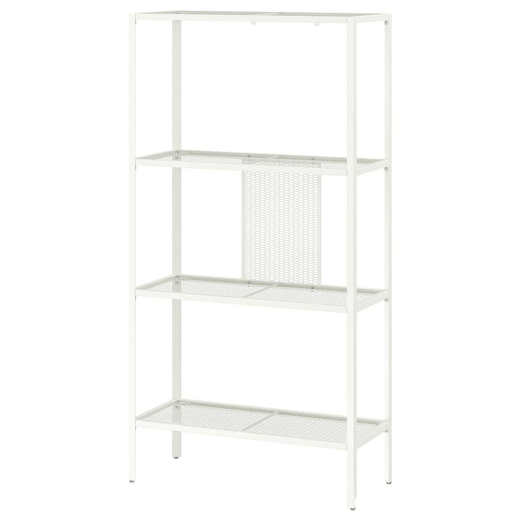 Ikea BAGGEBO Shelving Storage Unit, Metal. White 60x25x116cm