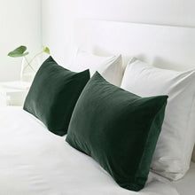 Load image into Gallery viewer, 1x Ikea SANELA Cushion Cover 100% Cotton Velvet 40x65cm [Dark Green]