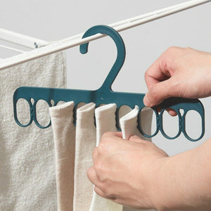 3x Ikea SLIBB Hanger with 8 Grip Clips [Dark Green]