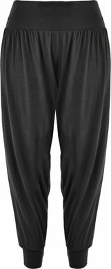 New Women Harem Trouser Ali Baba Baggy Hareem Pants Black [XL - 14] UK