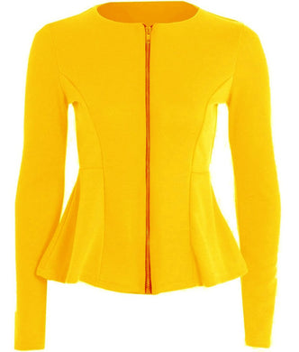 New Women Long Sleeve Blazer Jacket Lemon Plus Size 22