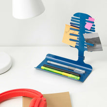 Load image into Gallery viewer, Ikea MOJLIGHET Pen/Picture Holder, Blue, Perfect For Clean Work Busy Desk