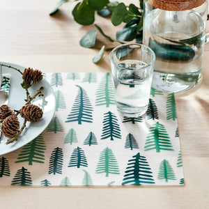 2x Ikea Vinter Christmas Place Mat Plastic [Green] 40x30cm