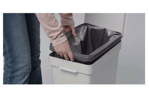 4x Ikea AJOSS Waste sorting bin bag, Fits HALLBAR bin 35L, dark grey