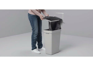 4x Ikea AJOSS Waste sorting bin bag, Fits HALLBAR bin 35L, dark grey