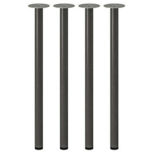 Load image into Gallery viewer, 4x Ikea ADILS Steel Table Legs Only 70cm, [Dark grey]