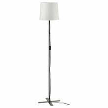 Load image into Gallery viewer, 2x Ikea BARLAST Floor Lamp Soft Shade Steel Side Home Décor Black/White 150cm