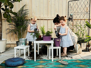 2x Ikea Children, UTTER children's table, in/outdoor/white