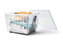 Load image into Gallery viewer, 2x Ikea VESSLA Storage crate with castors, white 39x39cm