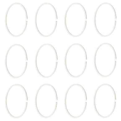 Ikea HASSJON Shower Curtain Ring, [White 12pack]