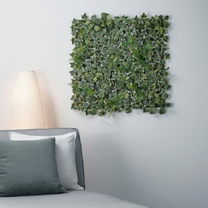 2x Ikea FEJKA Artificial Wall Mounted Plant, Decoration Green 26x26cm