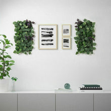 Load image into Gallery viewer, 4x Ikea Artificial Wall Mounted Plant, Decoration, Green/Lilac 26x26cm