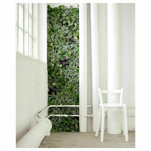 4x Ikea Artificial Wall Mounted Plant, Decoration, Green/Lilac 26x26cm