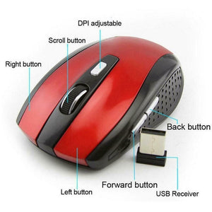 2.4GHz Wireless Cordless Mouse Mice Optical Scroll For Laptops PC Computer USB
