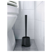 Load image into Gallery viewer, Ikea BOLMEN Toilet Cleaner Brush &amp; Holder Set, Black