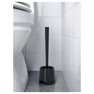 Ikea BOLMEN Toilet Cleaner Brush & Holder Set, Black