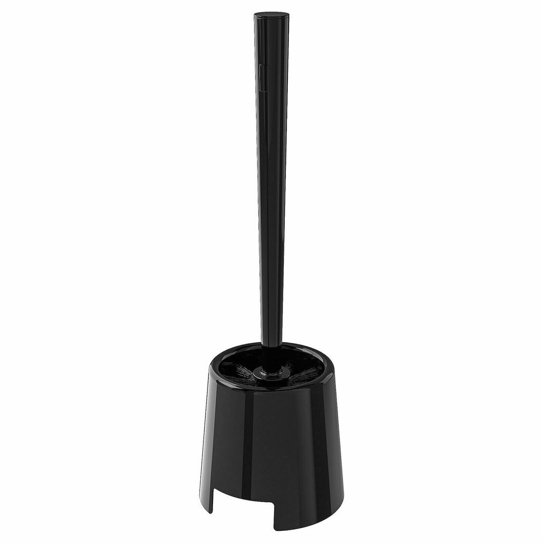 Ikea BOLMEN Toilet Cleaner Brush & Holder Set, Black