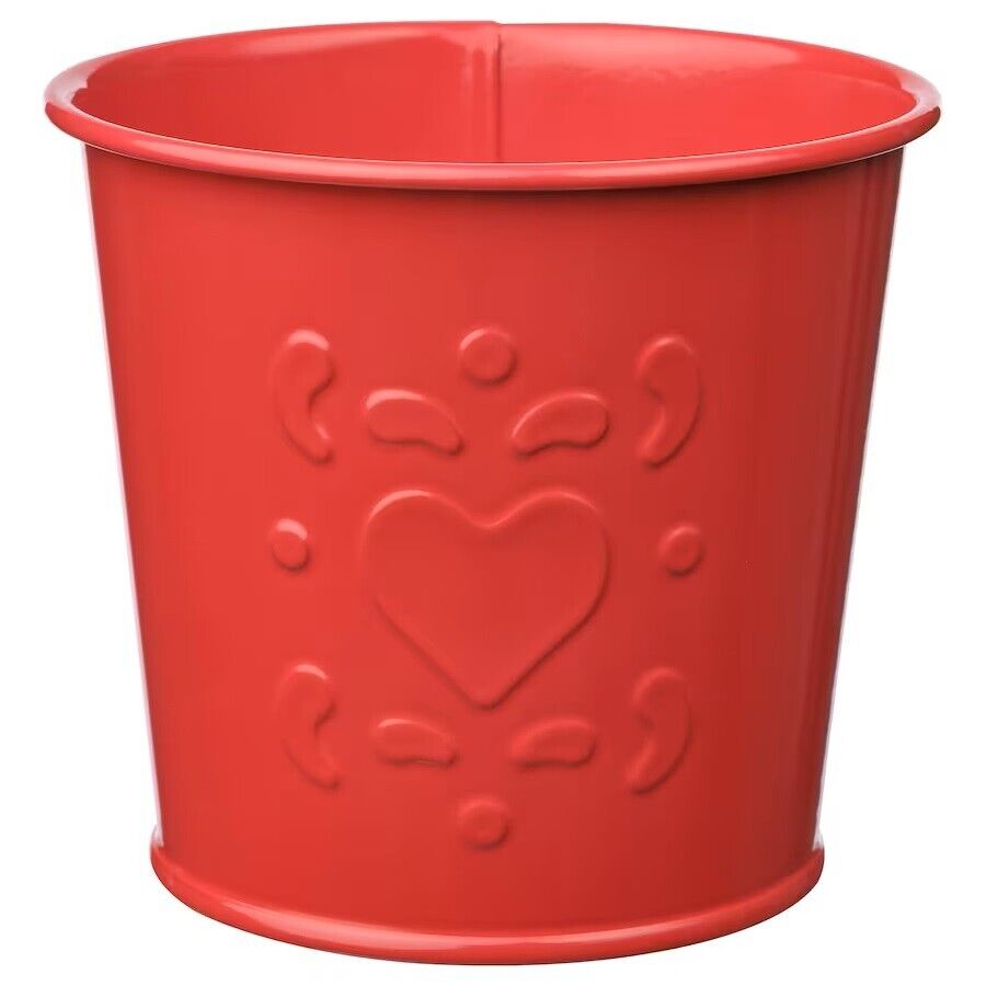 Ikea VINTERFINT Christmas Plant pot, red, 9cm