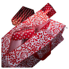 Load image into Gallery viewer, 2x New VINTERFINT Christmas Storage bag, floral pattern red, 76 L,