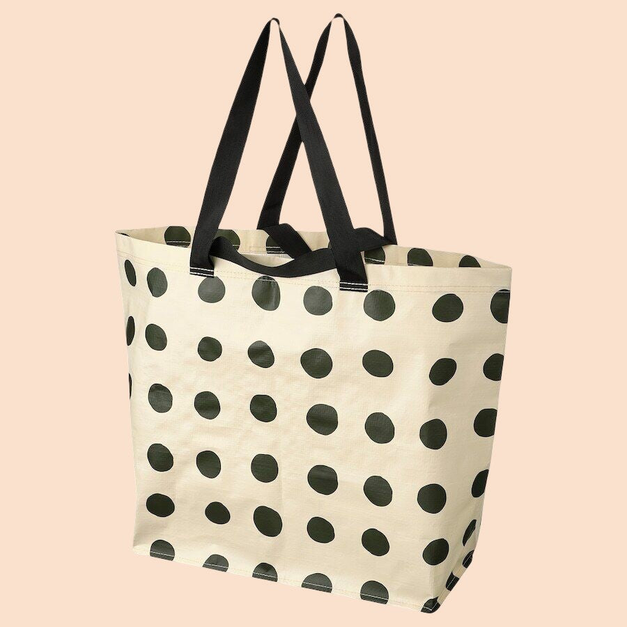 2x NEW SACKKARRA CARRIER BAG MEDIUM WITH BLACK DOT  18x45x45cm 36L