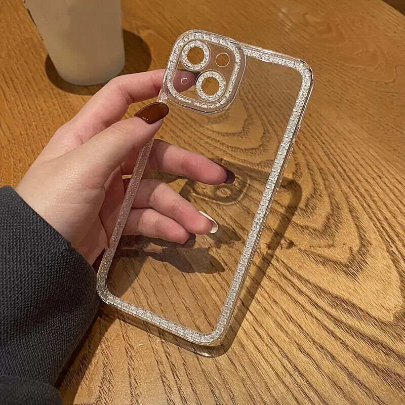 New Phone Case For iPhone 14 Transparent Full Cover Drop Protection