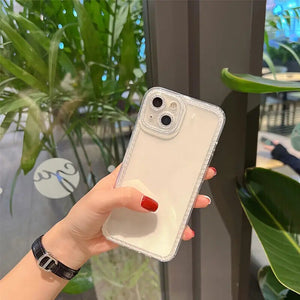 New Phone Case For iPhone 14 Transparent Full Cover Drop Protection