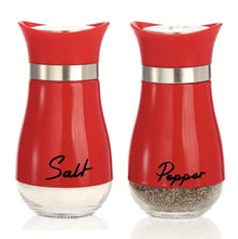 Load image into Gallery viewer, 2pcs New Lovely Salt And Pepper Shakers Pots Dispensers Cruet Jars Set, Red