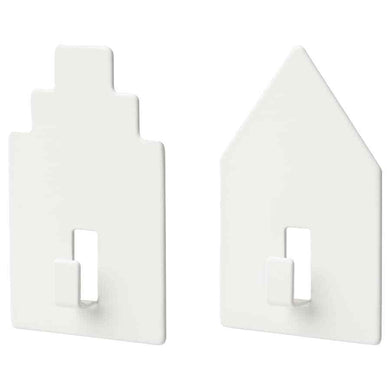 New IKEA TIPPVAGN Hook, self-adhesive, house/white 2pack