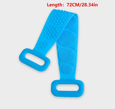 New 1 Piece Bath Back Scrubber Strap, Back Scrubber Belt Random Colour